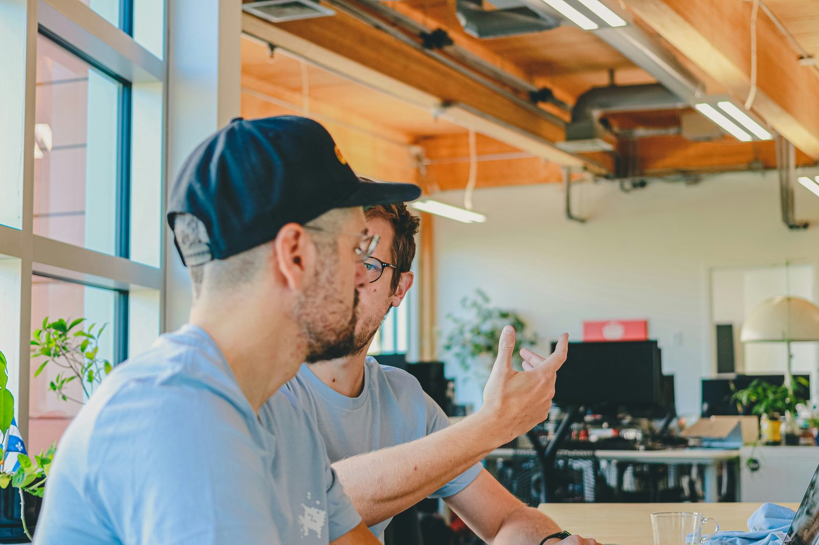 Two colleagues collaborating